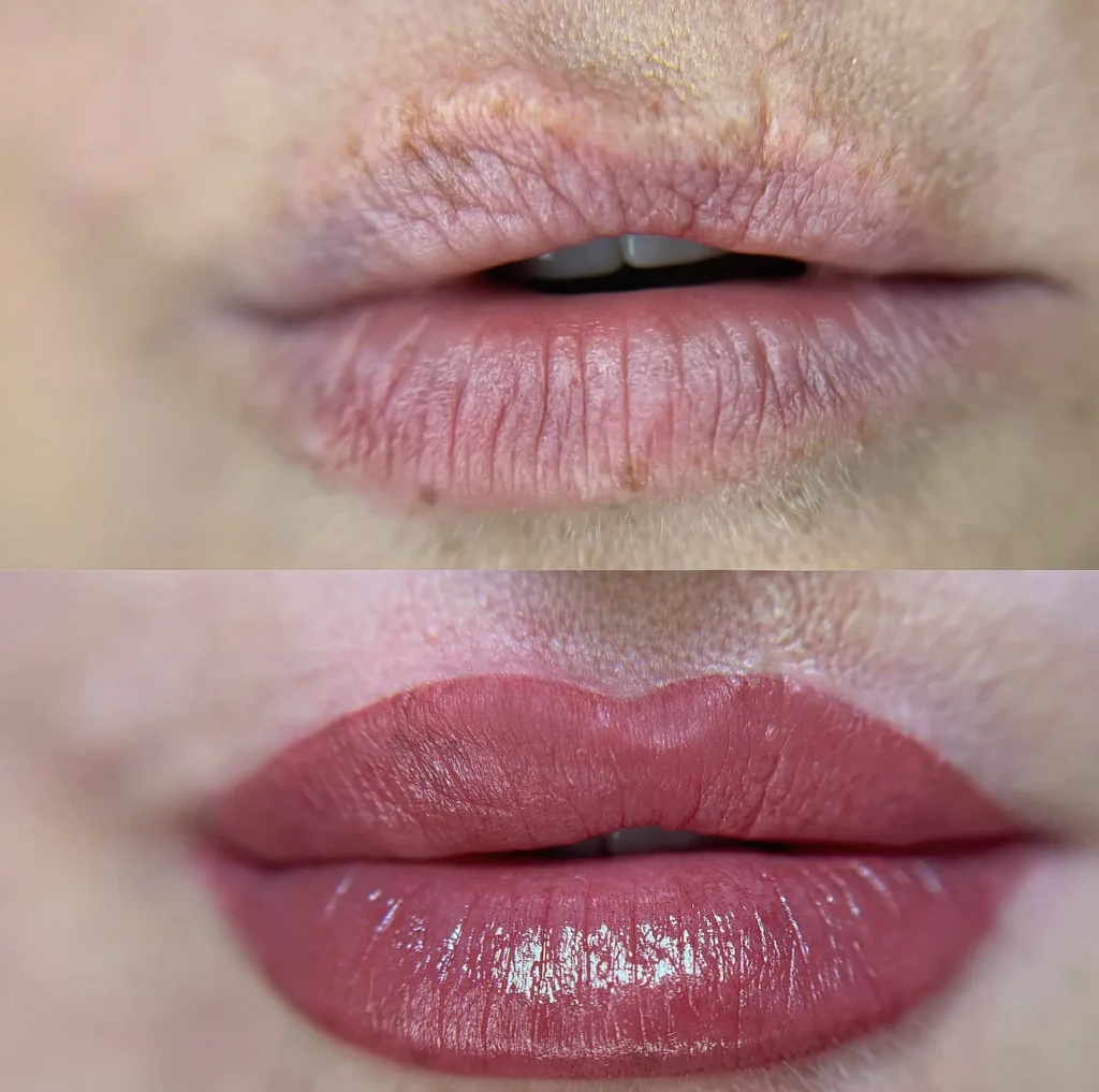 cosmetic lip tattooing