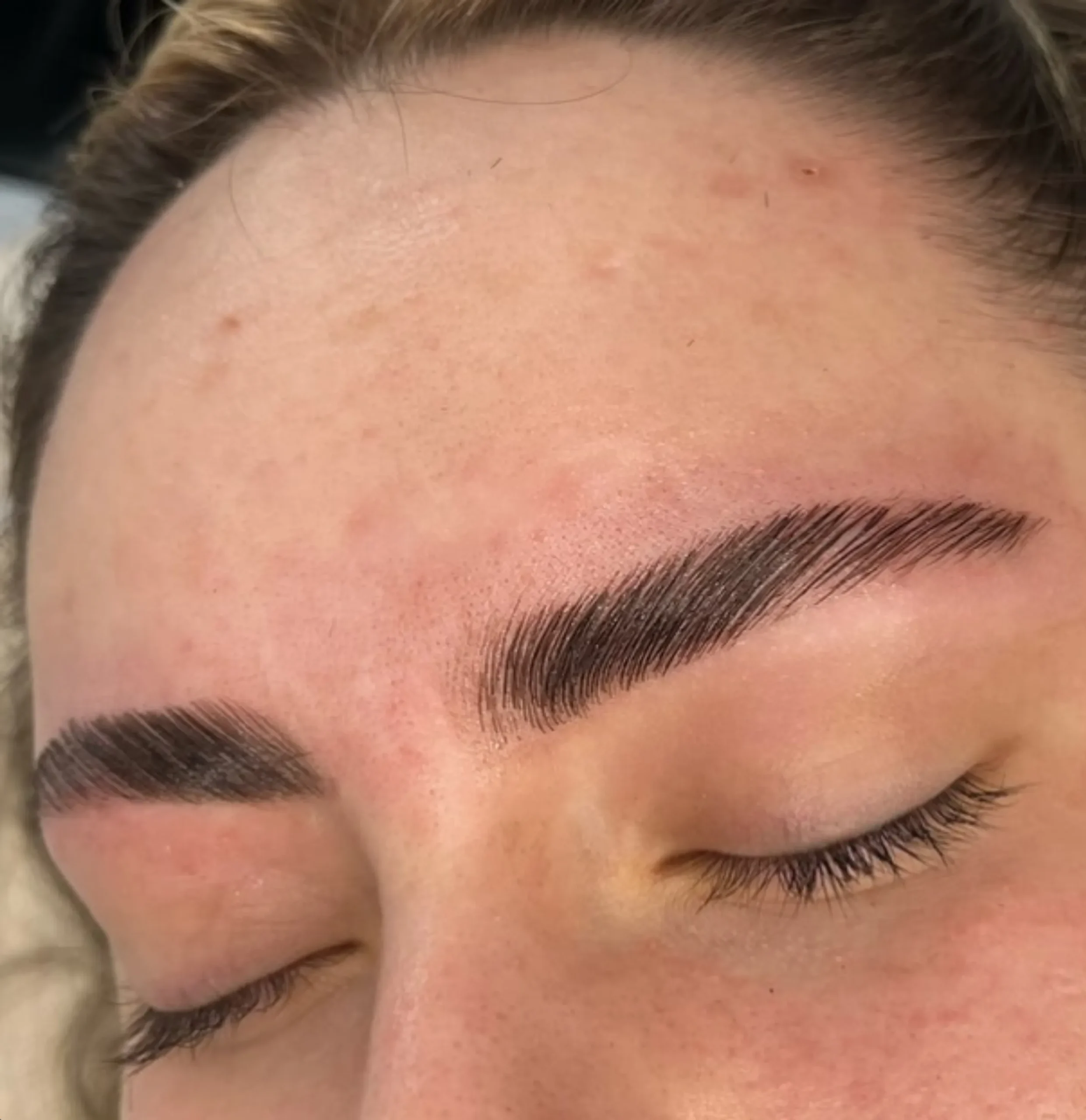custom-blended brow tint